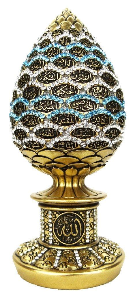 99 Names Of Allah Statue Jeweled Statue Jewel Colors Allah
