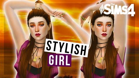 Stylish Girl Create A Sim The Sims 4 Youtube
