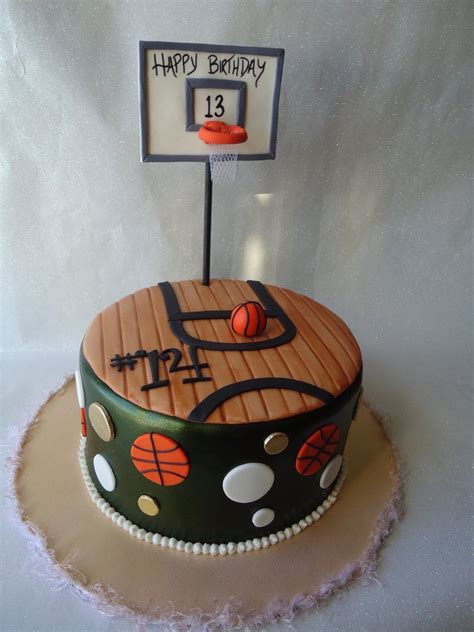 B Ball This Is A Cake I Did For A Girl Who Loves Basketball And Was Turning 13 Her Jersey