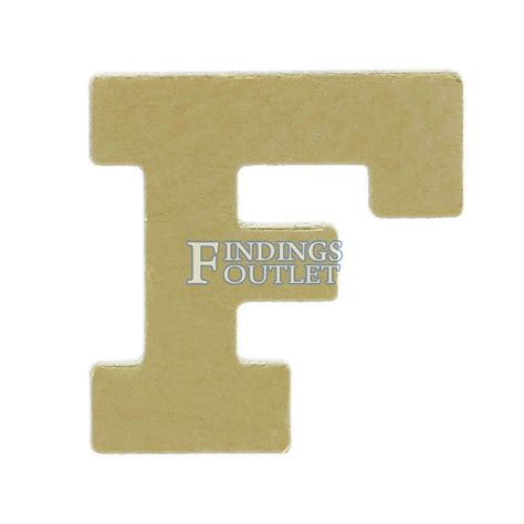 14k White Or Yellow Gold F Block Initial Letter Nameplate