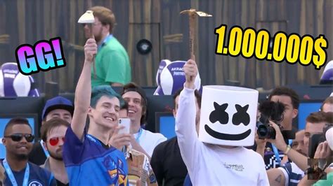Ninja And Marshmello Ganan 1000000 En El Torneo De Pro Am De Fortnite
