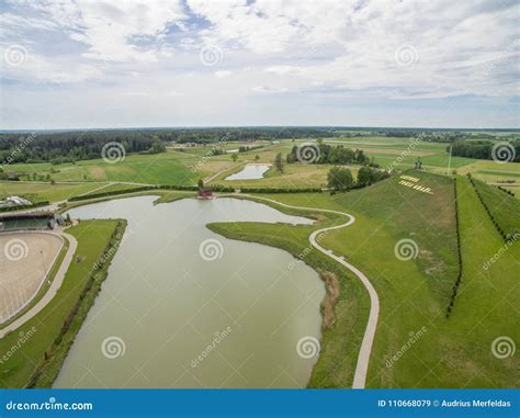 Aerial View Of Harmony Park In Lithuania Stock Image Image Of Resort