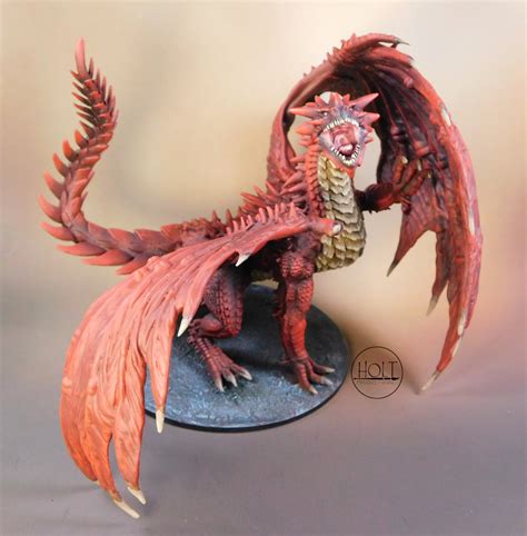 Red Dragon Kc Holt Miniature Painting