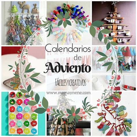 Calendarios De Adviento Fáciles Y Creativos Mamá Y Nené Maternidad Y Recursos Educativos