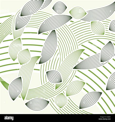 Abstract Green Foliage Summer Vector Background Stock Vector Image