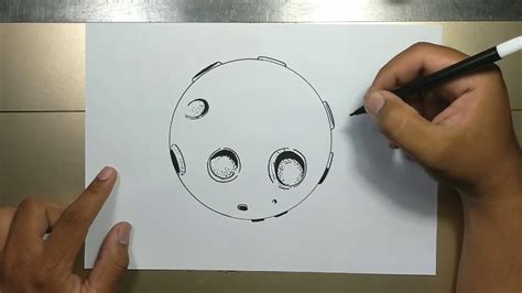 How To Draw Moon Step By Step Youtube