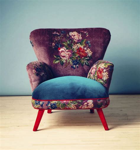 Purple Velvet Chair Ideas On Foter Floral Armchair Purple Velvet Chair Colorful Furniture