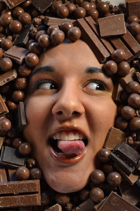 Free Images Girl Sweet Female Statue Portrait Food Chocolate