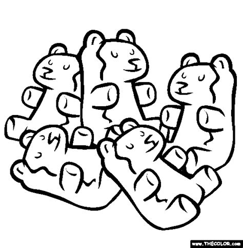 40+ gummy bear coloring pages for printing and coloring. Sweet Treats Online Coloring Pages | Page 1