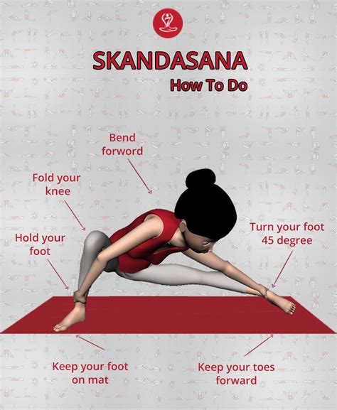 How To Do Skandasana Learn Yoga Poses Easy Yoga Workouts Learn Yoga