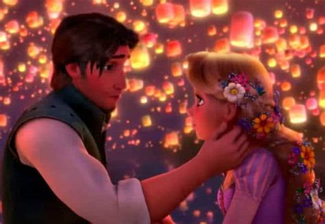 Classic Romantic Moment Tangled Rapunzel And Eugene