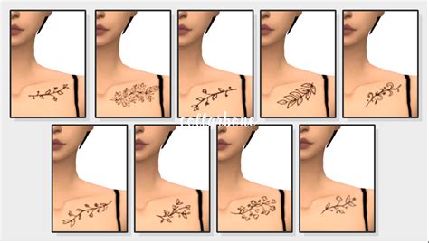 The Sims 4 Mm Cc Tattoos Симс 4 Максис Симс