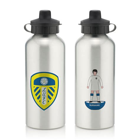 Leeds United Fc Water Bottles Fully Personalised