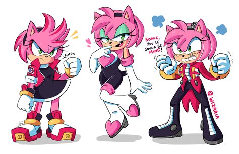 Amy Rose Shadow The Hedgehog Rouge The Bat And Dr Eggman Sonic Drawn By Wizaria Danbooru