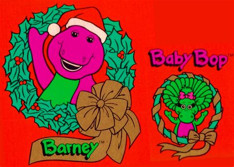 Barney And Baby Bop Christmas Wrapping Paper By Bestbarneyfan On Deviantart