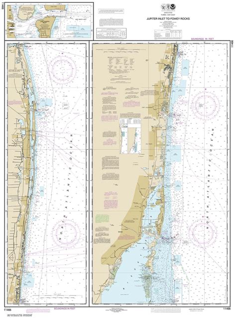 Themapstore Noaa Charts Florida Gulf Of Mexico 11466 Jupiter