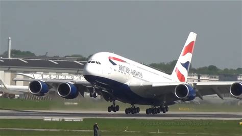 British Airways First A380 G Xlea First Takeoff Hamburg