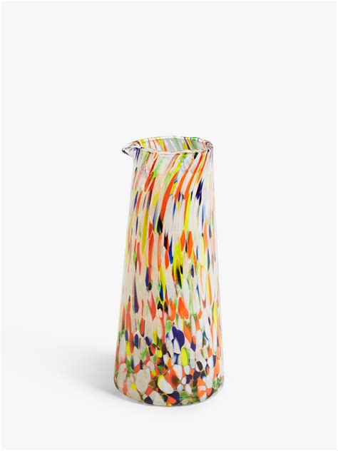John Lewis Confetti Coloured Glass Carafe 850ml Multi