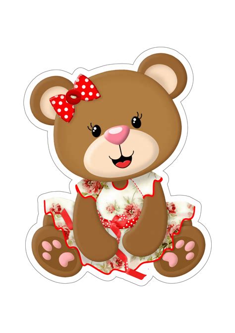 ursinha com vestidinho png ursinho vermelho desenho de urso urso