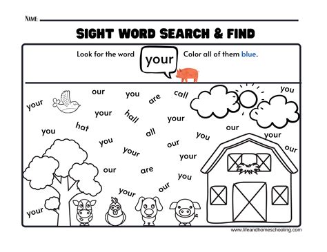 Sight Word By Worksheet