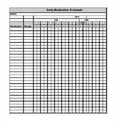 pprintable monthly medication sheet template printable