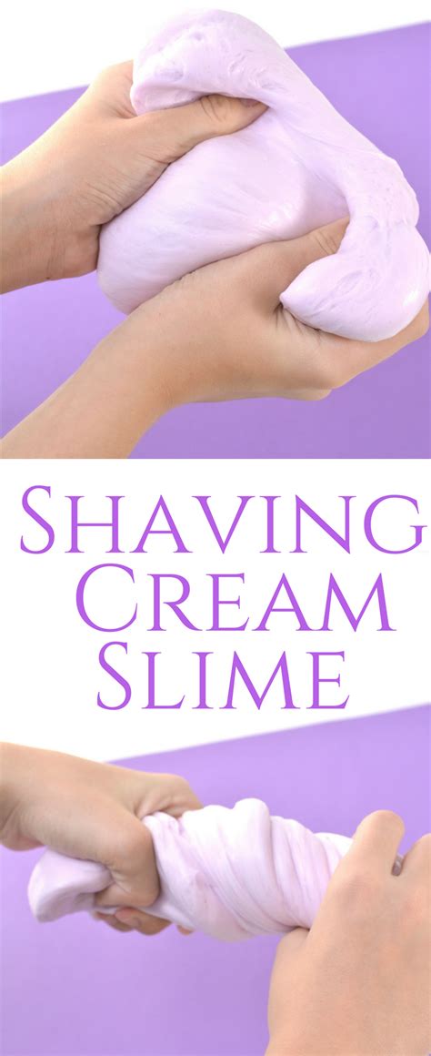 Shaving Cream Slime Easy Slime Recipe Shaving Cream Slime With Borax And Glue Slime Recipe