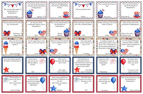 10 Best Fourth Of July Trivia Printable