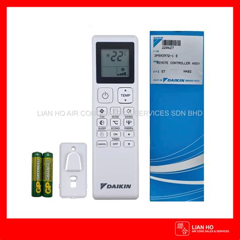 Daikin Wireless Remote Control P E Lian Ho Air Cond