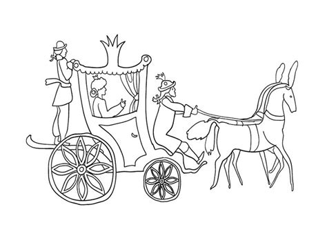 Horse Carriage Coloring Pages At Free Printable