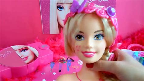 Barbie Different Hair Style Tutorials And Makeup Set Hair Brush