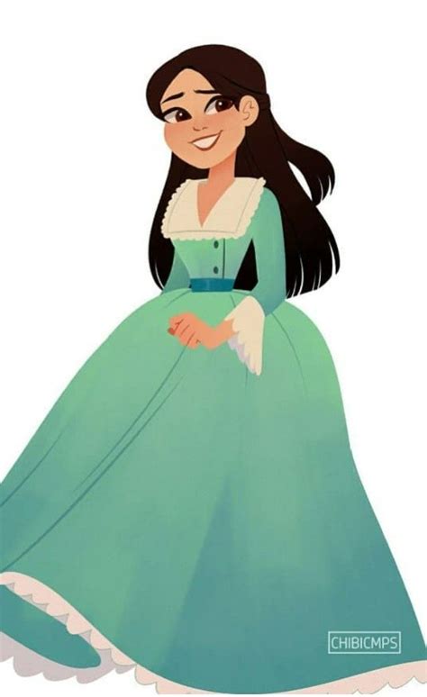The Princess From Disneys Sleeping Beauty Is Smiling And Wearing A Green Dress With White Trim