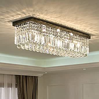 Shop the top 25 most popular 1 at the best prices! Siljoy L40" Rectangular Raindrop Crystal Chandelier ...
