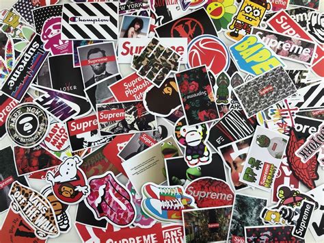 Supreme Stickers Wallpapers Wallpaper Cave