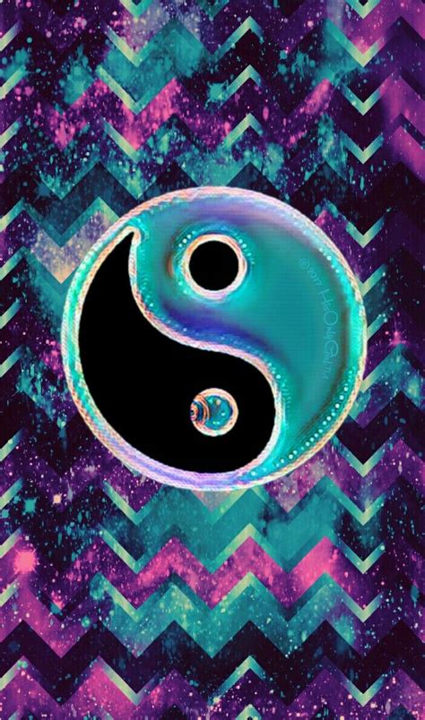 Yin Yang Chevron Galaxy Iphoneandroid Wallpaper I Created For The App