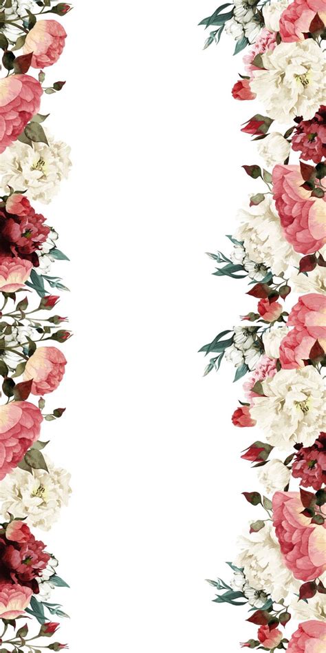 Download Border Floral Iphone Wallpaper