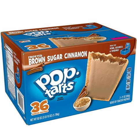 kellogg s pop tarts brown sugar cinnamon 36 ct pack of 2