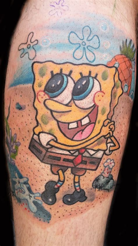 Spongebob Tattoo Sleeve Viraltattoo