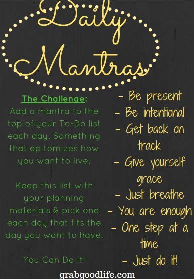 Daily Mantras To Live By Daily Mantra Mantras Just Breathe