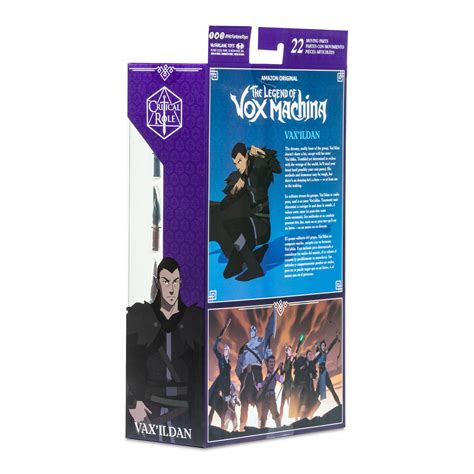 Critical Role Vax’ildan The Legend Of Vox Machina 7 Inch Scale Acti Props And Uk