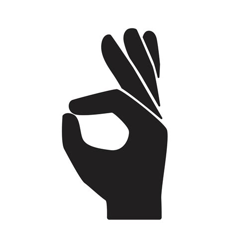 Hand Gesture OK Sign Vector Illustration 4441172 Vector Art At Vecteezy