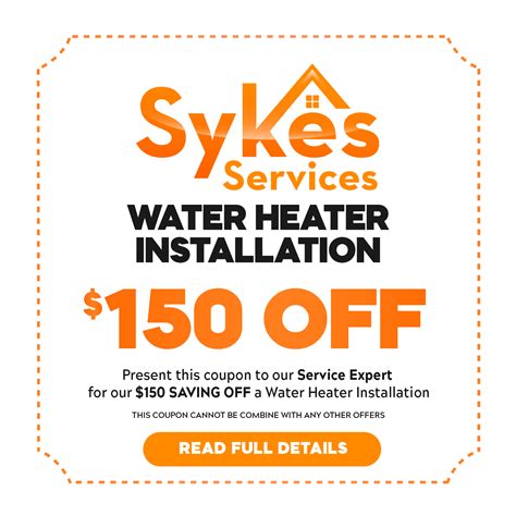 The home depot in maryland is here to help with your home improvement needs. Coupons - Sykes Services | Plumber Waldorf MD Sykes Services