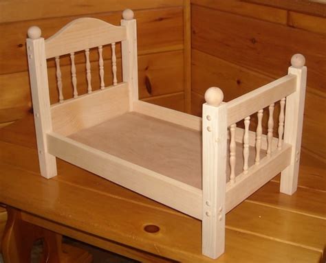 Handmade Spindle Doll Bed For 18 Inch Doll By Admwoodcrafts