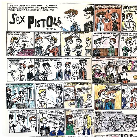 Sex Pistols 1977 Us “never Mind The Bollocks” Cartoon Promo Poster
