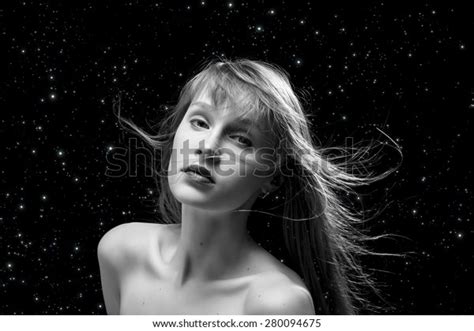 Luxury Naked Woman Flying Hair On Stock Photo Shutterstock