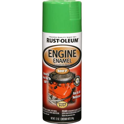 Rust Oleum Automotive 12 Oz Semi Gloss Grabber Green Engine Enamel Spray Paint 6 Pack 248951