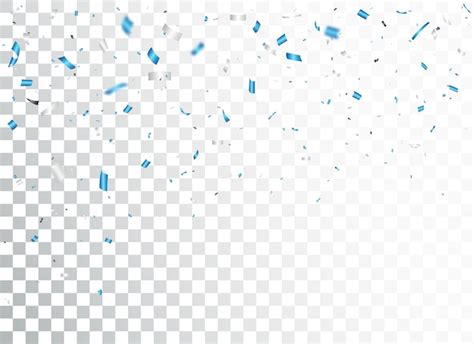 Premium Vector Falling Blue Confetti Celebration Design