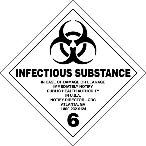 Warning Biohazard Infectious Waste Wall Sign Creative