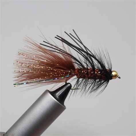 Gold Bead Rubber Legs Wooly Bugger Brown Little Fort Fly And Tackle
