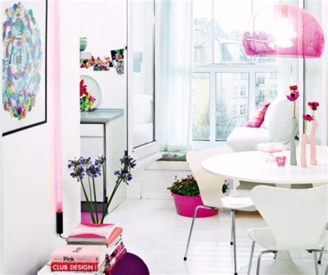 Very Feminine Apartment Interior Decor With Dominant Pink Color Digsdigs