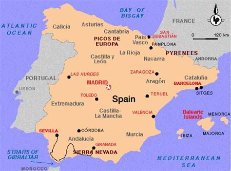 Map Of Sevilla Spain